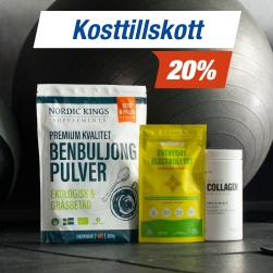 20% p� kosttillskott
